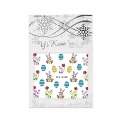 Påske klistermærker med glimmer, selvklæbende og ultratynde, BLE1053D, GNB